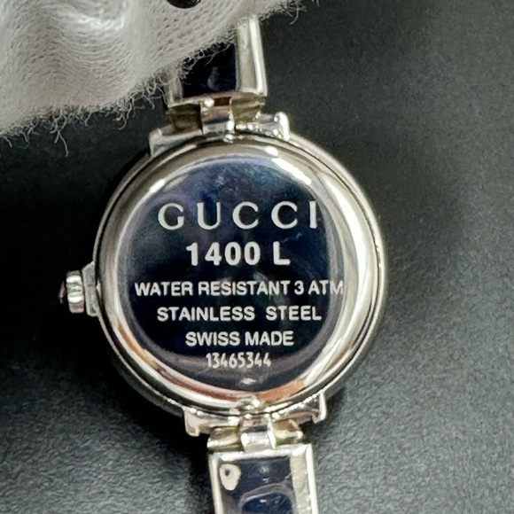 GUCCI Watch Ladies Gucci 1400L Pink Silver YA014513 - Picture 7 of 8
